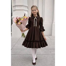 Сукня дитяча на дівчинку 1335-1523 brown р.128-152 "Alisa Brand" недорого оптом від прямого постачальника