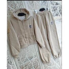 Фотография Костюм спортивный женский тёплый LR1692 beige р.XL "Lora" недорого оптом от прямого поставщика