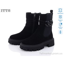 Черевики жіночі стильні Зима DW1008-1 (6 пар р.36-41) "ITTS" недорого оптом від прямого постачальника