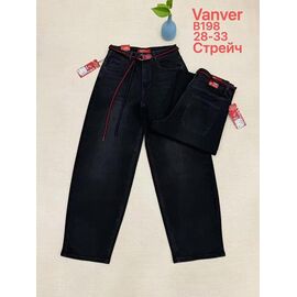 Фотография Джинсы женские B198 black р.28-33 "Vanver" недорого оптом от прямого поставщика