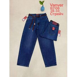 Фотография Джинсы женские B2106 navy р.28-33 "Vanver" недорого оптом от прямого поставщика