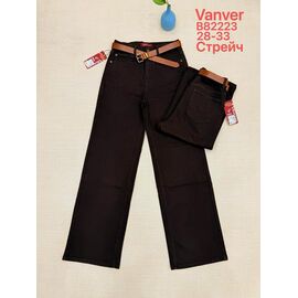 Фотография Джинсы женские B82223 chocolate р.28-33 "Vanver" недорого оптом от прямого поставщика