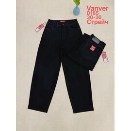 Фотография Джинсы женские D185 black р.30-36 "Vanver" недорого оптом от прямого поставщика
