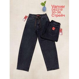 Фотография Джинсы женские D82219 navy р.30-36 "Vanver" недорого оптом от прямого поставщика
