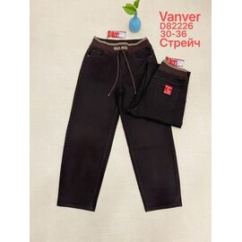 Фотография Джинсы женские D82226 chocolate р.30-36 "Vanver" недорого оптом от прямого поставщика