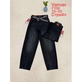 Фотография Джинсы женские F158 black р.25-30 "Vanver" недорого оптом от прямого поставщика