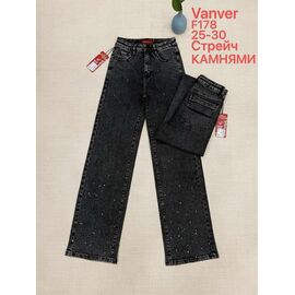 Фотография Джинсы женские F178 d.grey р.25-30 "Vanver" недорого оптом от прямого поставщика