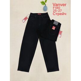 Фотография Джинсы женские F180 black р.25-27 "Vanver" недорого оптом от прямого поставщика