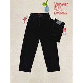 Фотография Джинсы женские F181 black р.25-30 "Vanver" недорого оптом от прямого поставщика