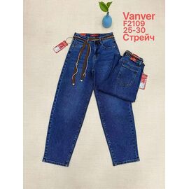 Фотография Джинсы женские F2109 navy р.25-30 "Vanver" недорого оптом от прямого поставщика