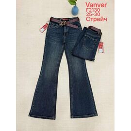 Фотография Джинсы женские F2130 navy р.25-30 "Vanver" недорого оптом от прямого поставщика