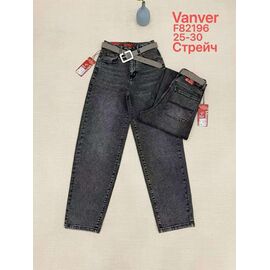 Фотография Джинсы женские F82196 d.grey р.25-30 "Vanver" недорого оптом от прямого поставщика
