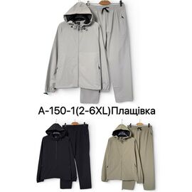 Костюм спортивний чоловічий A150-1 khaki р.2XL-6XL "Ale-Ate" недорого оптом від прямого постачальника