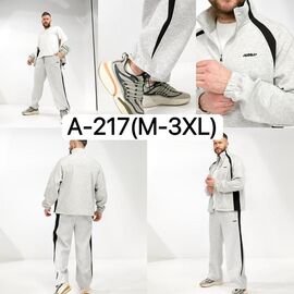 Костюм спортивний чоловічий A217 l.grey р.M-3XL "Ale-Ate" недорого оптом від прямого постачальника