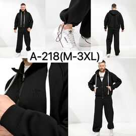 Костюм спортивний чоловічий A218 black р.M-3XL "Ale-Ate" недорого оптом від прямого постачальника