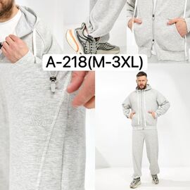 Костюм спортивний чоловічий A218 l.grey р.M-3XL "Ale-Ate" недорого оптом від прямого постачальника