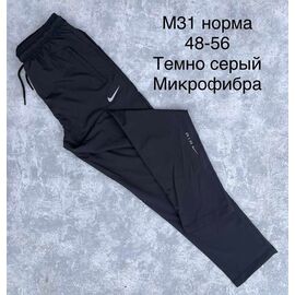 Фотография Штаны спортивные мужские M31 d.grey р.48-56 "WHITE" недорого оптом от прямого поставщика