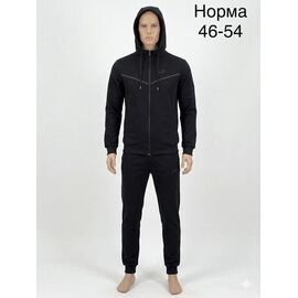 Костюм спортивний чоловічий SV3286 black р.46-54 "WHITE" недорого оптом від прямого постачальника