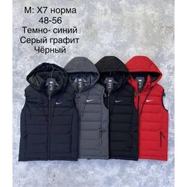 Фотография Жилетка мужская X7 black р.48-56 "WHITE" недорого оптом от прямого поставщика