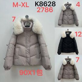 Фотография Куртка женская зимняя K8628-7 brown р.M-XL "Dorimodes" недорого оптом от прямого поставщика