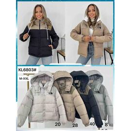 Фотография Куртка женская зимняя KL6802-28 d.beige р.M-2XL "Dorimodes" недорого оптом от прямого поставщика