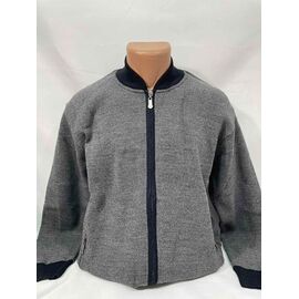 Фотография Кофта мужская 7213-1 grey р.3XL-5XL "Sabihina" недорого оптом от прямого поставщика
