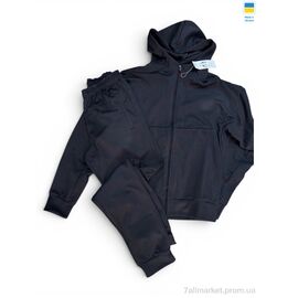 Спортивний костюм чоловічий Весна/осінь 002NB чорний (5 шт. р.сіткаM-2XL) "Margo" недорого оптом від прямого постачальника