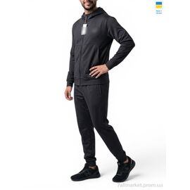 Спортивний костюм чоловічий Весна/осінь 011NB чорний (5 шт. р.сіткаM-3XL) "Sport style" недорого оптом від прямого постачальника