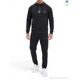 Спортивний костюм чоловічий Весна/осінь 011AD чорний (5 шт. р.сіткаM-3XL) "Sport style" недорого оптом від прямого постачальника