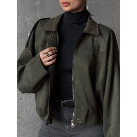 Куртка жіноча демісезонна 9074 khaki р.42-48 "LINDA" недорого оптом від прямого постачальника