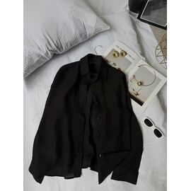 Сорочка жіноча 9083 black р.42-48 "LINDA" недорого оптом від прямого постачальника