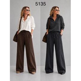 Штани спортивні жіночі теплі 5135 brown р.M-XL "Saint Wish" недорого оптом від прямого постачальника