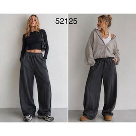 Штани жіночі утеплені 52125 d.grey р.S-L "Saint Wish" недорого оптом від прямого постачальника