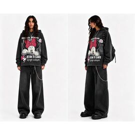 Батник жіночий теплий 6967 black р.S-L "Saint Wish" недорого оптом від прямого постачальника
