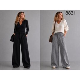 Штани спортивні жіночі теплі 8831 grey р.M-XL "Saint Wish" недорого оптом від прямого постачальника