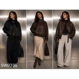 Куртка жіноча демісезонна SW9338 brown р.M-XL "Saint Wish" недорого оптом від прямого постачальника