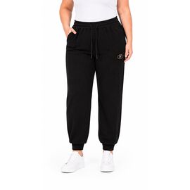 Фотография Штаны спортивные женские тёплые SY2038 (99458) black р.2XL-6XL "Obuv OK2" недорого оптом от прямого поставщика