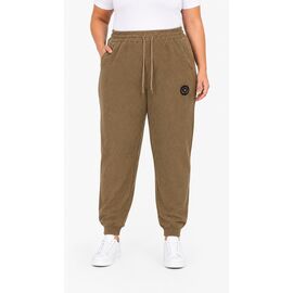 Фотография Штаны спортивные женские тёплые SY2038 (99458) brown р.2XL-6XL "Obuv OK2" недорого оптом от прямого поставщика