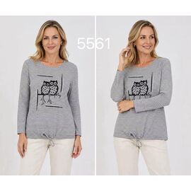 Светр жіночий 5561 grey р.50-56 "VERJINIA" недорого оптом від прямого постачальника