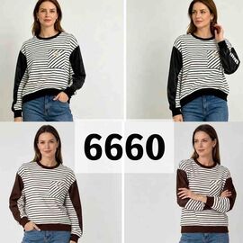 Светр жіночий 6660 black р.46-52 "VERJINIA" недорого оптом від прямого постачальника
