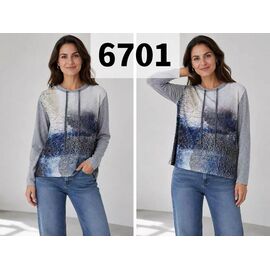 Светр жіночий 6701 grey р.48-56 "VERJINIA" недорого оптом від прямого постачальника