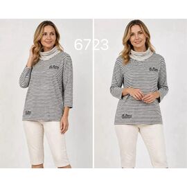 Светр жіночий 6723 grey р.50-56 "VERJINIA" недорого оптом від прямого постачальника