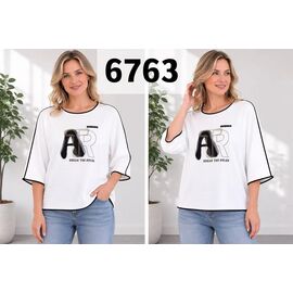 Светр жіночий 6763 white р.50-56 "VERJINIA" недорого оптом від прямого постачальника