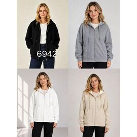 Кофта спортивна жіноча 6942 grey р.52 "VERJINIA" недорого оптом від прямого постачальника