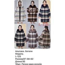 Фотография Куртка женская демисезонная L125-1 mix р.58-62 "VERJINIA" недорого оптом от прямого поставщика