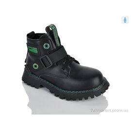 Черевики дитячі зручні Весна/осінь XXF02-1262 black-green (8 пар р.27-32) "Xifa kids" недорого оптом від прямого постачальника