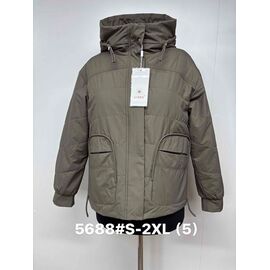 Фотография Куртка женская демисезонная 5688 khaki р.46-54 "Jacket" недорого оптом от прямого поставщика