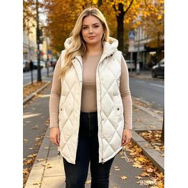 Фотография Жилетка женская 6605 milk р.52-60 "Jacket" недорого оптом от прямого поставщика