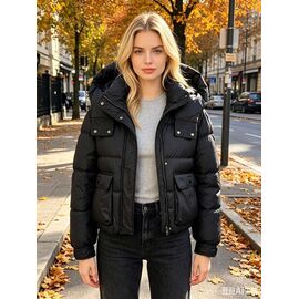 Фотография Куртка женская демисезонная B2605 black р.L-2XL "Jacket" недорого оптом от прямого поставщика