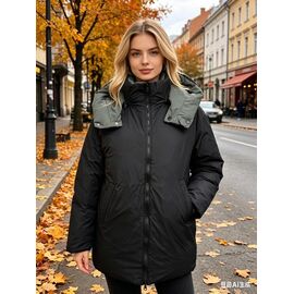 Фотография Куртка женская демисезонная B288 black р.M-2XL "Jacket" недорого оптом от прямого поставщика